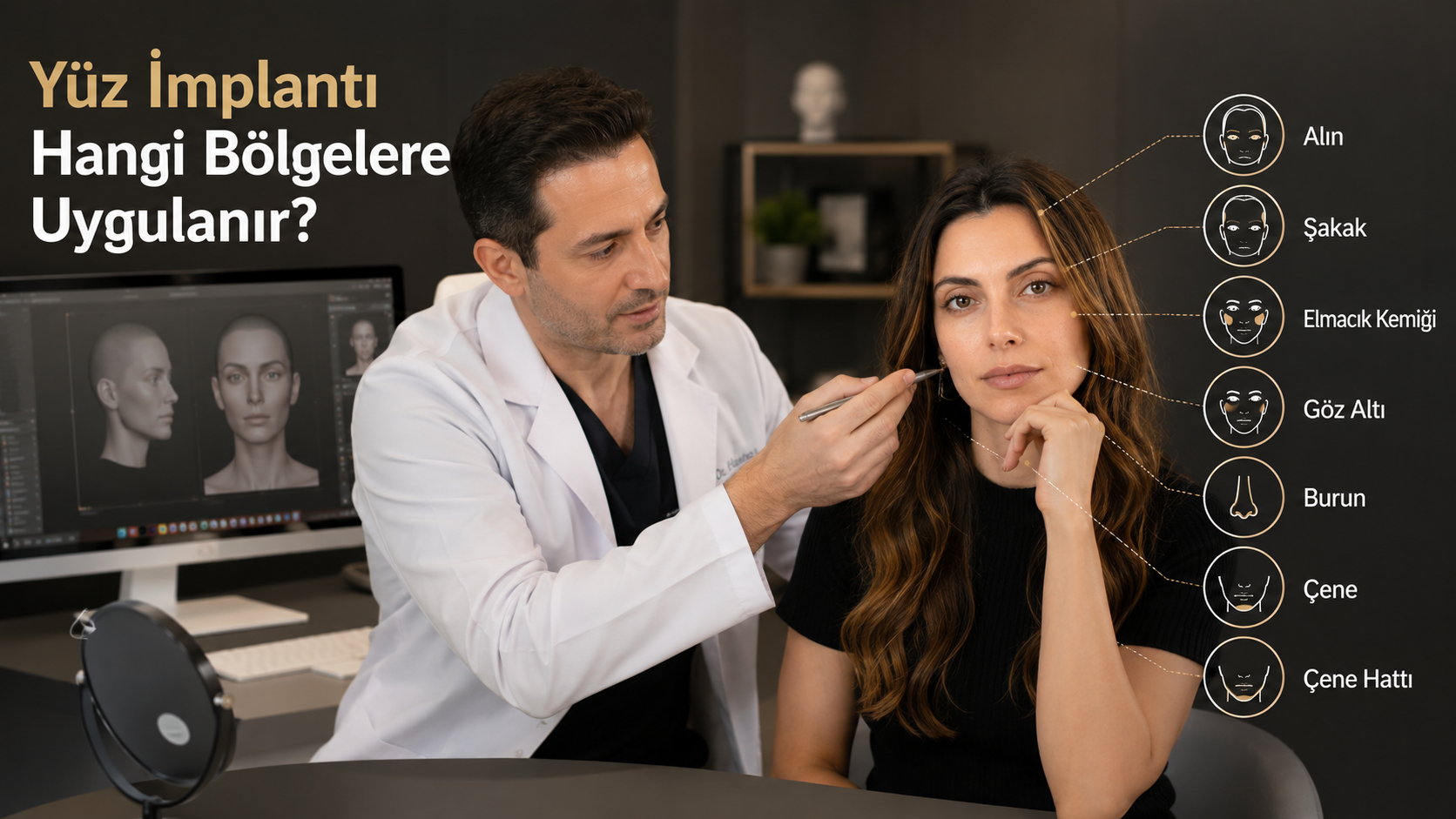 Yüz İmplantı Hangi Bölgelere Uygulanır?
